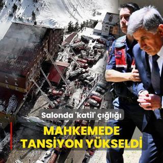 Kartalkaya facias davasnda gergin anlar! Salonda 'katil' l