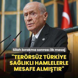 Baheli'den PKK'nn silah brakmasna ilikin ilk aklama: Terrsz Trkiye salkl hamlelerle mesafe almtr