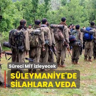 Sleymaniye'de silahlara veda