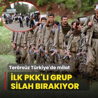 Terrsz Trkiye'de milat! lk PKK'l grup silah brakyor