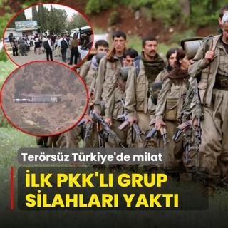 Terrsz Trkiye'de milat! lk PKK'l grup silahlar yakt