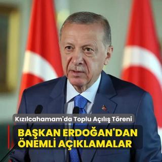 Kzlcahamam'da Toplu Al Treni... Bakan Erdoan'dan nemli aklamalar