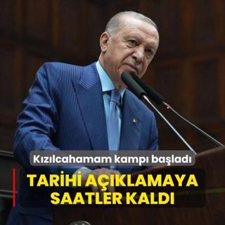 Tarihi aklamaya saatler kald! AK Parti'nin Kzlcahamam kamp balad