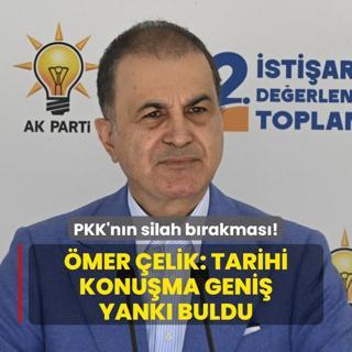 PKK'nn silah brakmas! mer elik: Tarihi konuma geni yank buldu