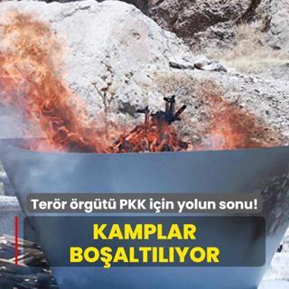 Terr rgt PKK iin yolun sonu! Kamplar boaltlyor...