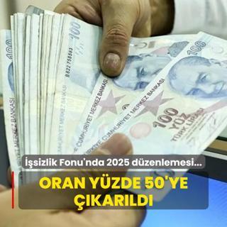 sizlik Fonu'nda 2025 dzenlemesi: Oran yzde 50'ye karld