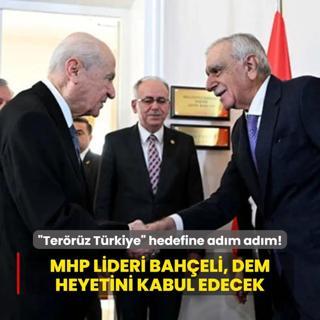 Terrz Trkiye hedefine adm adm! MHP Lideri Baheli, DEM heyetini kabul edecek