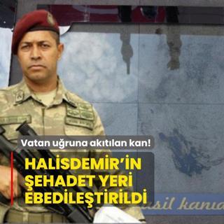 Vatan uruna aktlan kan! Halisdemir'in ehadet yeri zel zeminle korunuyor