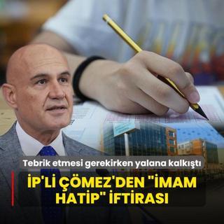 P'li mez'den imam hatip iftiras! Tebrik etmesi gerekirken yalana kalkt