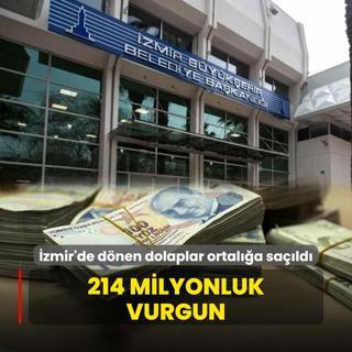 zmir'de dnen dolaplar ortala sald! 214 milyonluk vurgun