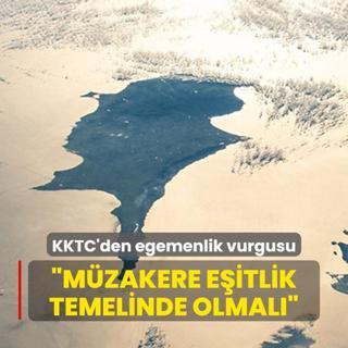 KKTC'den egemenlik vurgusu... Resmi mzakere eitlik temelinde olmal