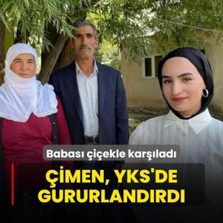 Babasnn iekle karlad imen, YKS'de gururlandrd