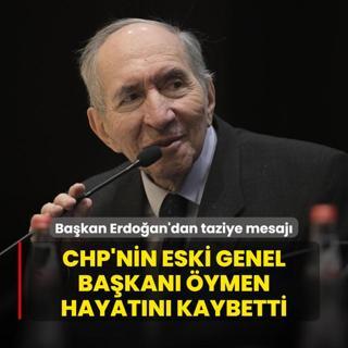 CHP'nin eski Genel Bakan Altan ymen hayatn kaybetti! Bakan Erdoan'dan taziye mesaj