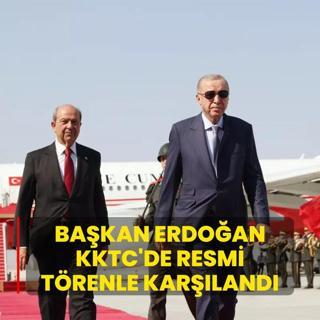 Bakan Erdoan KKTC'de resmi trenle karland