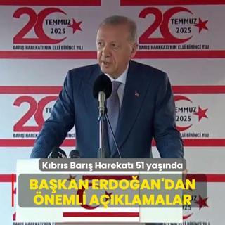 Kbrs Bar Harekat 51 yanda... Bakan Erdoan'dan nemli aklamalar