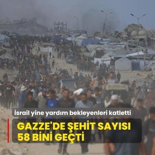 Soykrmc srail yine yardm bekleyenleri katletti! Gazze'de ehit says 58 bini geti