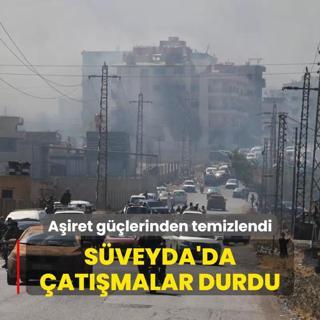Sveyda'da atmalar durdu... Airet gleri ehirden ekildi
