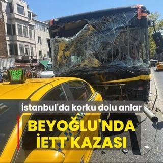 stanbul'da korku dolu anlar... Beyolu'nda ETT kazas