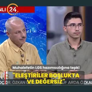 Kartal Anadolu mam Hatip Lisesi mdr ztrk'ten muhalefetin LGS hazmszlna tepki: Eletiriler bolukta ve deersiz