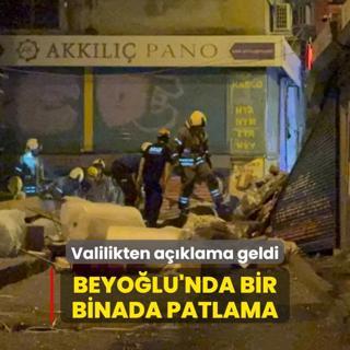 Beyolu'nda bir binada patlama