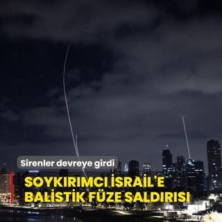 Soykrmc srail'e balistik fze saldrs... Sirenler devreye girdi