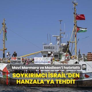 Mavi Marmara ve Madleen'i hatrlatt: Soykrmc srail'den Hanzala'ya tehdit