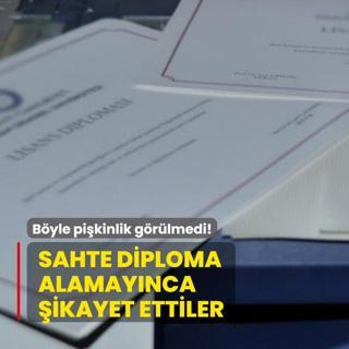 Sahte diploma alamaynca ikayet ettiler