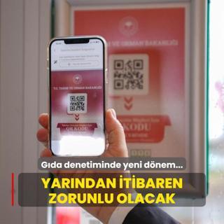 Gda denetiminde yeni dnem... Karekod uygulamas yarn itibaryla zorunlu olacak