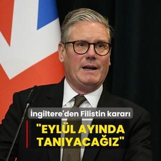 ngiltere Babakan: Eyll aynda Filistin devletini tanyacaz