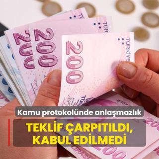 Kamu protokolnde anlamazlk: Teklif arptld kabul edilmedi
