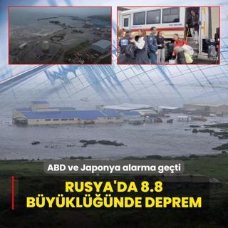 Rusya'da 8.8 byklnde deprem! ABD ve Japonya alarma geti