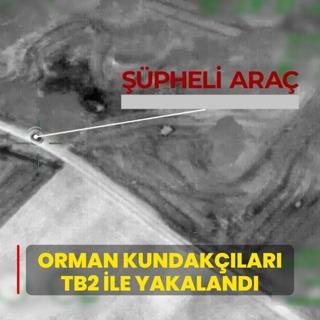 Adana'daki orman kundaklar Bayraktar TB2 ile yakaland