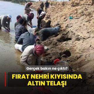 Frat Nehri kysnda altn tela! Gerek bakn ne kt?