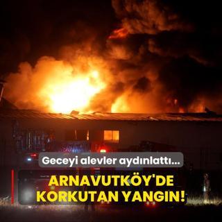 Geceyi alevler aydnlatt... Arnavutky'de korkutan yangn!