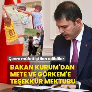Bakan Kurum'dan Mete ve Grkem'e teekkr mektubu! evre mfettii ilan edildiler
