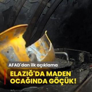 Elaz'da maden ocanda gk! Bir ii mahsur kald