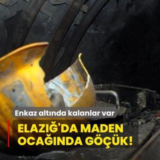 Elaz'da maden ocanda gk! Ekipler sevk edildi