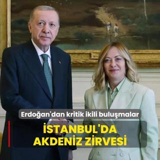 stanbul'da kritik ikili bulumalar... Bakan Erdoan Meloni ve Dibeybe ile grecek