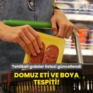 Tehlikeli gdalar listesi gncellendi: Domuz eti ve boya tespiti!