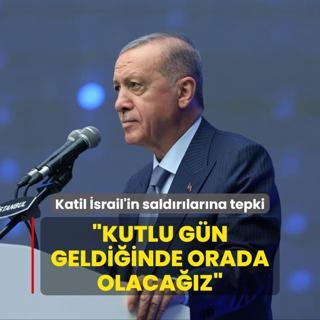 Katil srail'in saldrlarna tepki! Bakan Erdoan: Kutlu gn geldiinde Allah nasip ederse orada olacaz