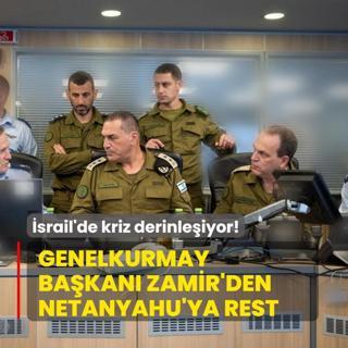 srail'de kriz derinleiyor! Genelkurmay Bakan Zamir'den Netanyahu'ya rest