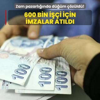 Kamudaki zam pazarlnda dm zld! 600 bin ii iin imzalar atld