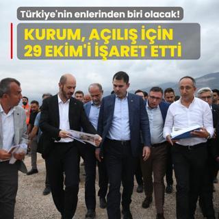 Trkiye'nin enlerinden biri olacak! Bakan Kurum, al iin 29 Ekim'i iaret etti