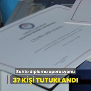 Sahte diploma soruturmasnda yeni gelime... 37 kii tutukland