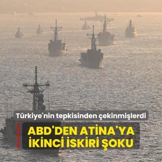 Trkiye'nin tepkisinden ekinmilerdi...  ABD'den Atina'ya ikinci skiri oku