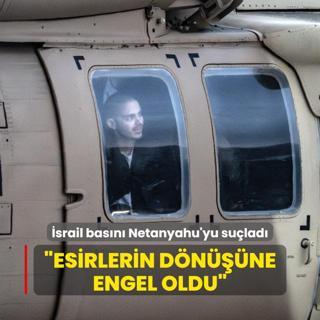 srail basn Netanyahu'yu sulad: Esirlerin dnne engel oldu