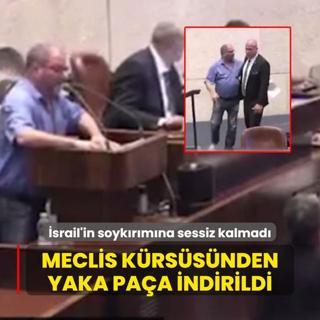 srail'in Gazze soykrmna sessiz kalmad Meclis krssnden yaka paa indirildi