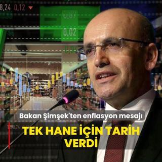 Bakan imek'ten enflasyon mesaj: Tek hane iin tarih verdi