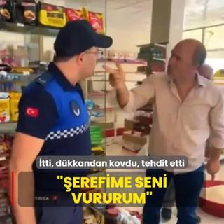 Hem tarihi gemi rn satt hem de zabtaya saldrd: tti, dkkandan kovdu, tehdit etti