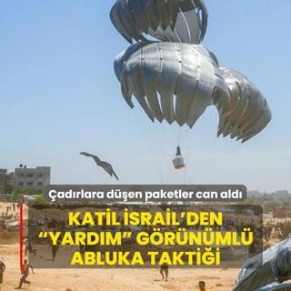 Soykrmc srail'den  yardm  grnml abluka taktii: adrlara den paketler can ald